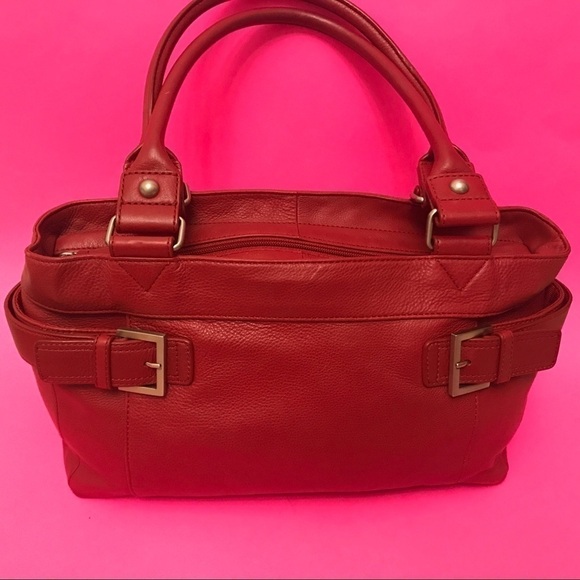 Beautiful Audrey Brooke Red Leather Bag - Picture 2 of 8